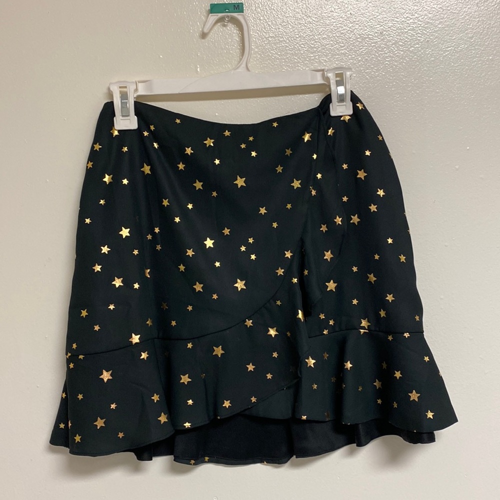 NWT alterd state gold ruffle skirt!
